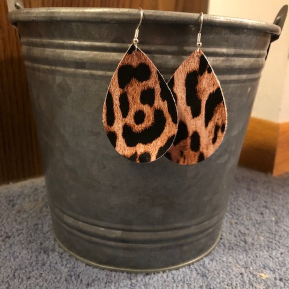 Faux Leather Earrings